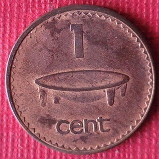 69斐濟（FIJI)紅銅1CENT錢幣乙枚。保真。美品。