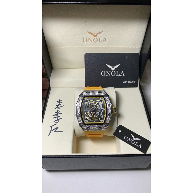 全新 Onola 機械錶 滿鑽 運動款