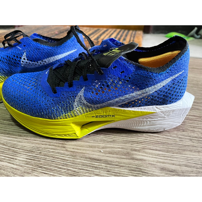 二手 US8.5號 Nike ZoomX Vaporfly Next% 3 藍黃配色 男鞋 耐吉競速 跑鞋 運動鞋