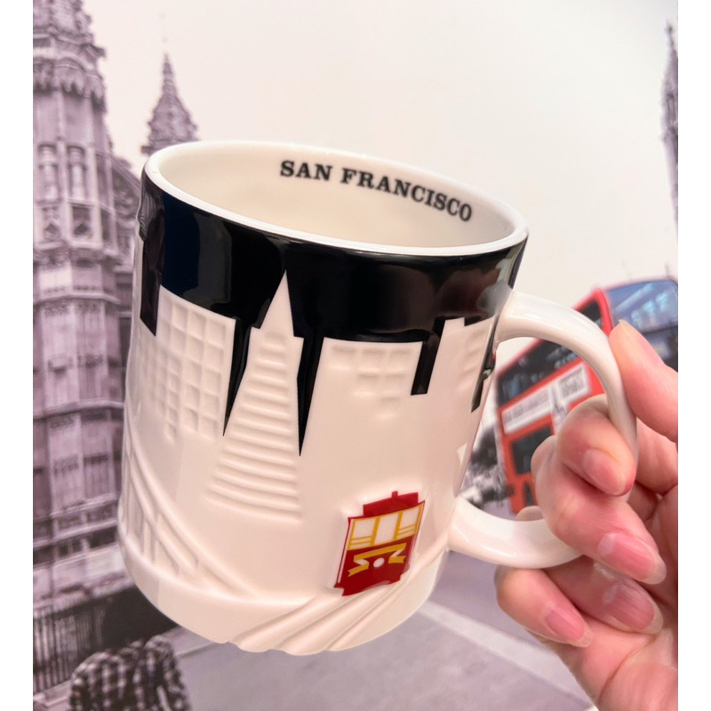 全新現貨#Starbucks #美國星巴克 2012舊金山浮雕杯#San francisco#浮雕城市杯#16oz