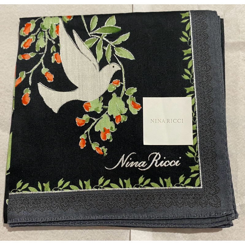 日本手帕  擦手巾 nina ricci  no.116-4 57cm 大尺寸 可當領巾