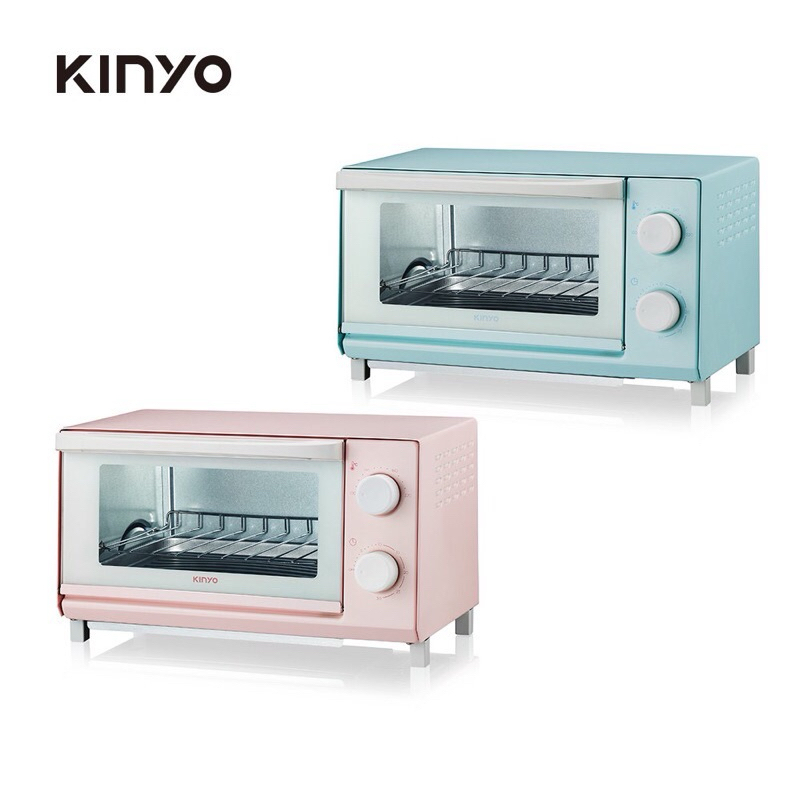 【KINYO】8L馬卡龍定時定溫電烤箱(EO-456)雲朵藍
