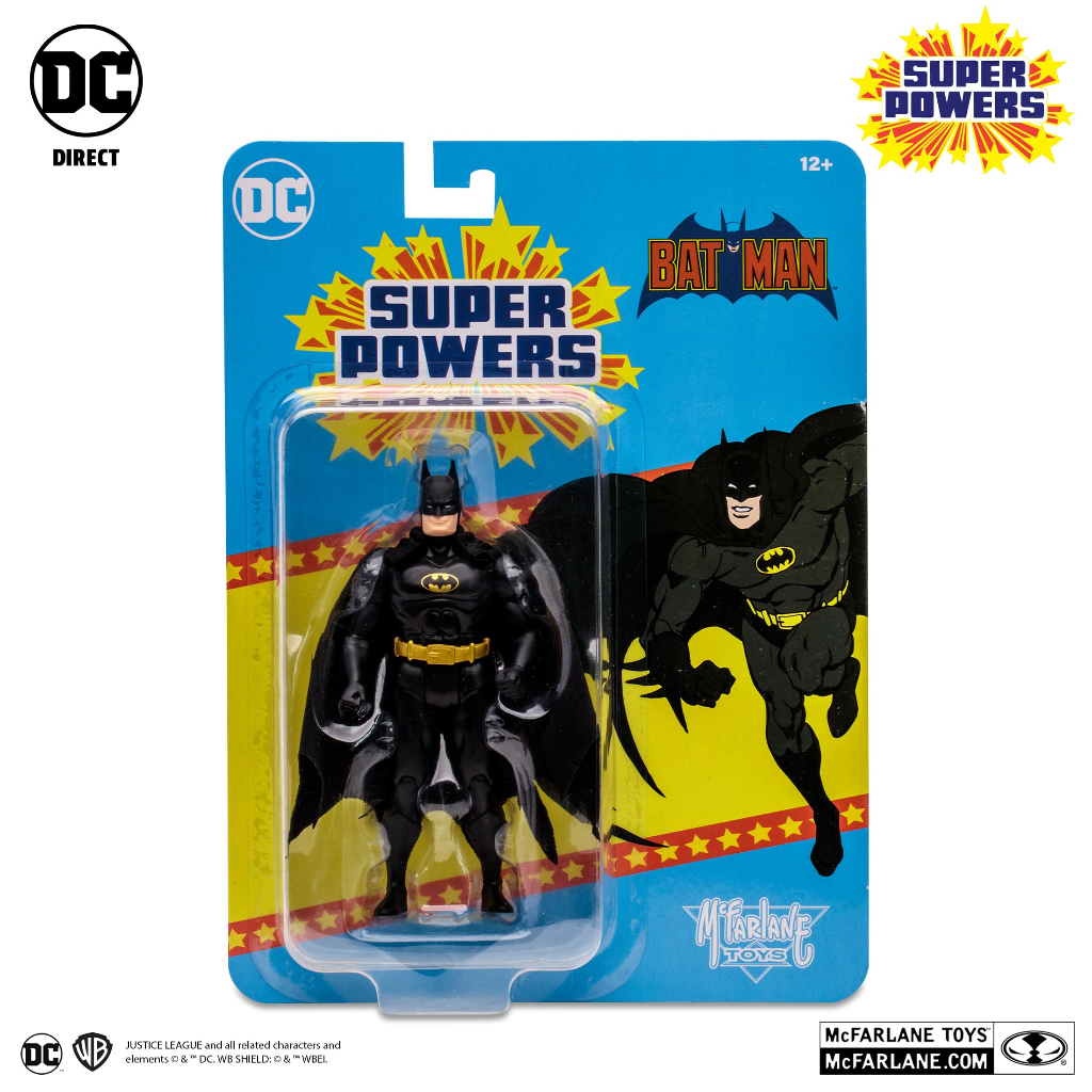全新現貨 麥法蘭 DC Direct 蝙蝠俠 black Ver 經典偵探 復古吊卡 5吋可動 Super Powers