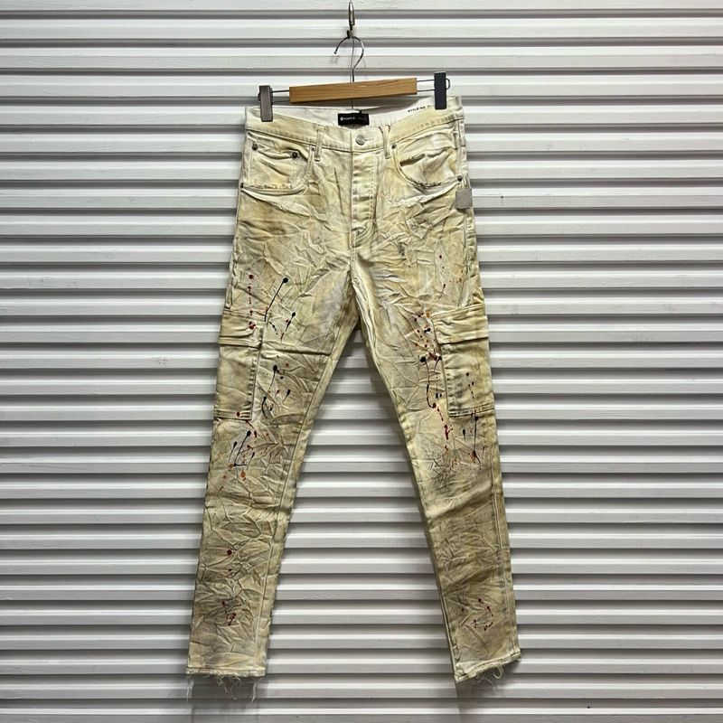 《OPMM》-[ Purple-Brand ] Dirty Cargo Jeans