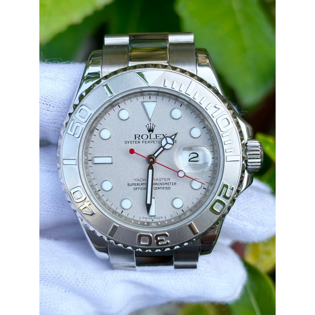 勞力士 ROLEX 型號16622 遊艇名仕 鉑金圈 錶徑40mm 3135自動機芯 2009保卡 防偽內圈