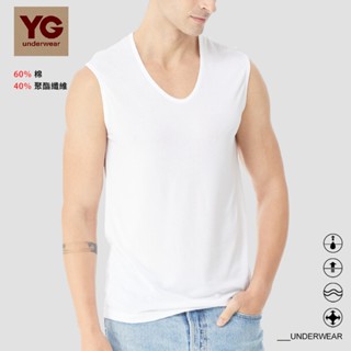 【YG 天鵝內衣】零著感透氣速乾羅紋寬肩背心-SY15213