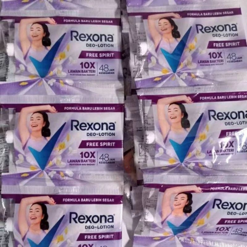 Rexona free spirit sachet isi 6 dan 12 ready stock