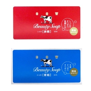 牛乳石鹼 牛奶香皂 90g ／85g 3入裝 紅色(90g)/藍色(85g)