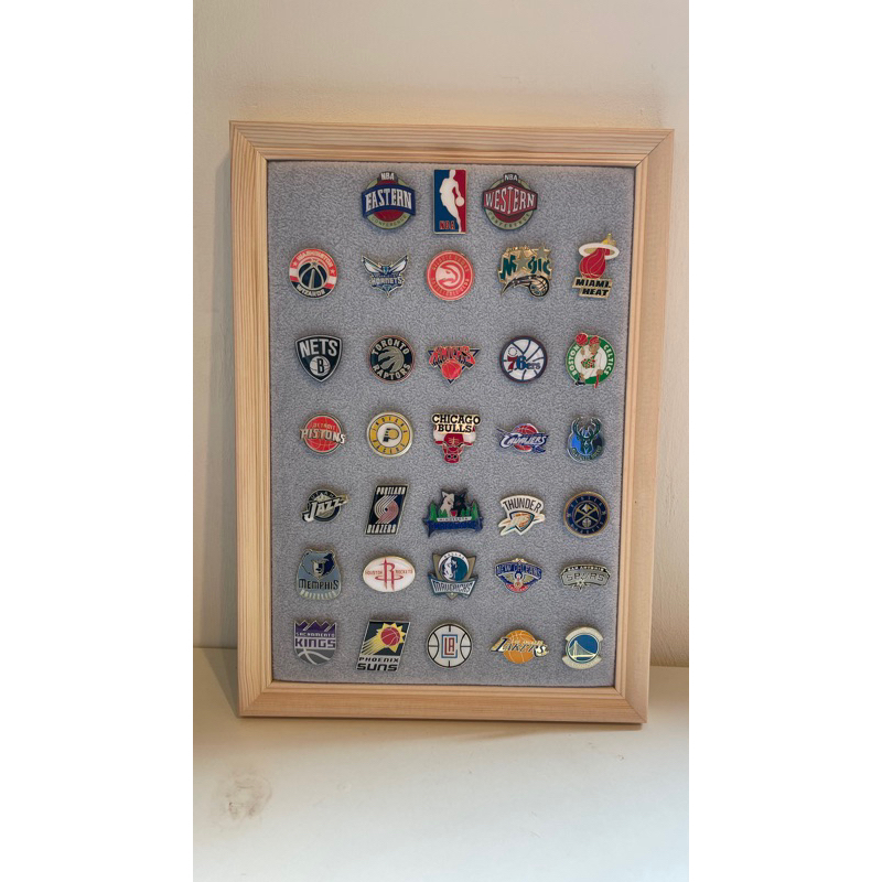 NBA 美國職籃 金屬徽章 紀念品 胸針 裝飾品