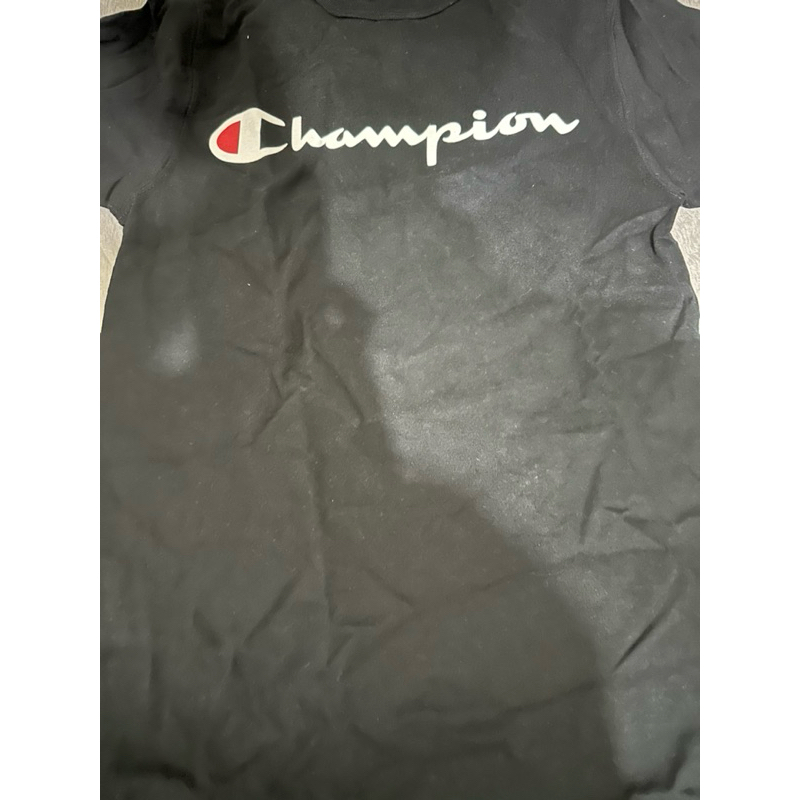 二手champion 黑色素T短袖S號