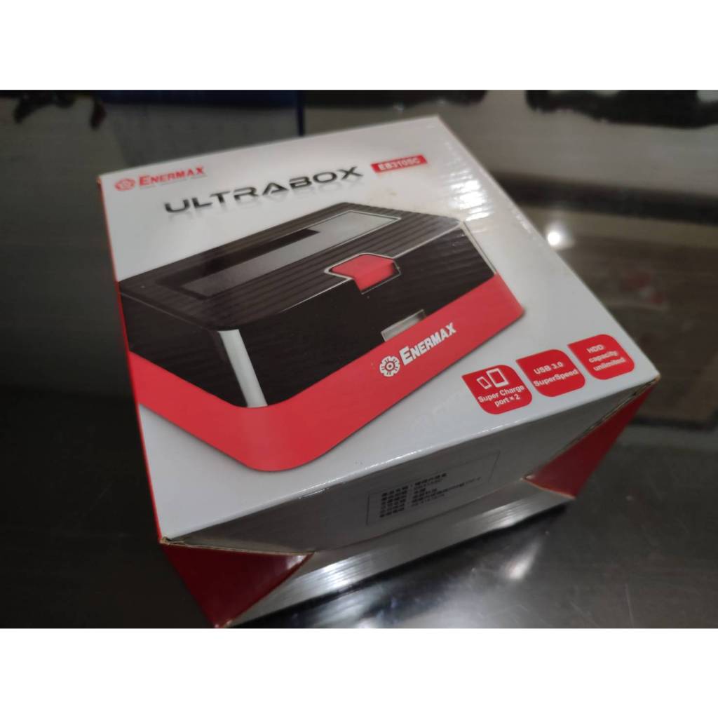 Enermax Ultrabox單槽2.5吋/3.5吋/SATA /SSD/USB3.0硬碟外接盒EB310SC 故障品
