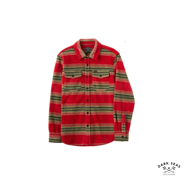 GOODFORIT / 美國Dark Seas Zulu Shirt抓毛絨格紋工作襯衫外套(紅)
