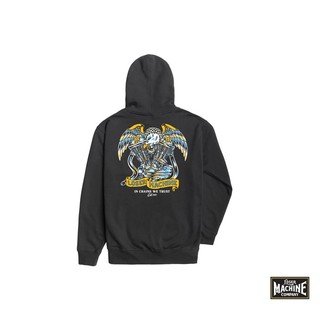 GOODFORIT / 美國Loser Machine Chrome Covers Zip Hood電鍍老鷹引擎連帽拉鍊