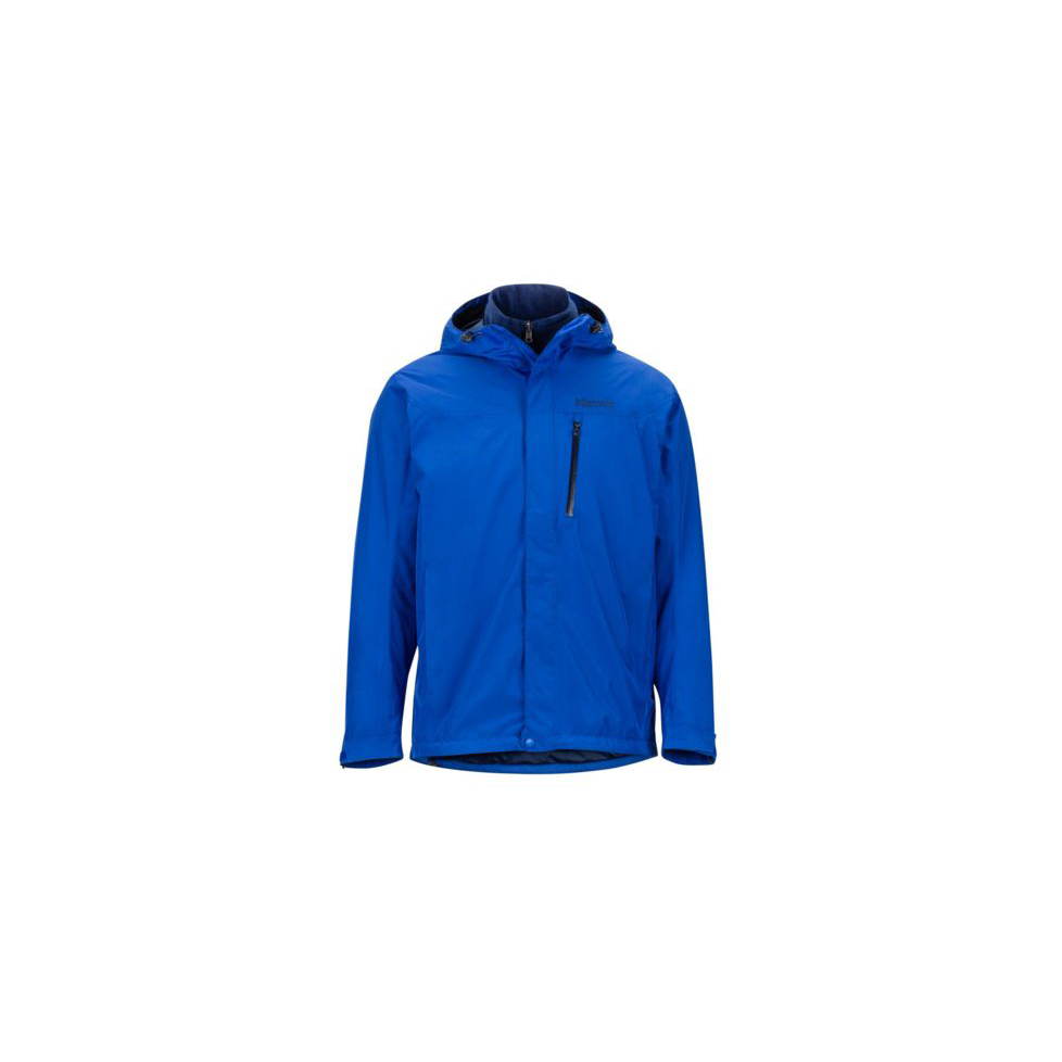 Marmot 男兩件式防水防風保暖外套-Ramble Component Jacket-SURF-SIZE M 寶藍色