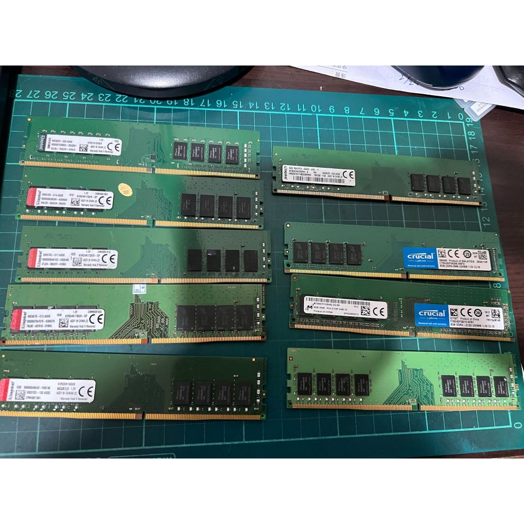 金士頓 美光 DDR4 2133 2400 2666 記憶體 8G 單面 雙面 顆粒