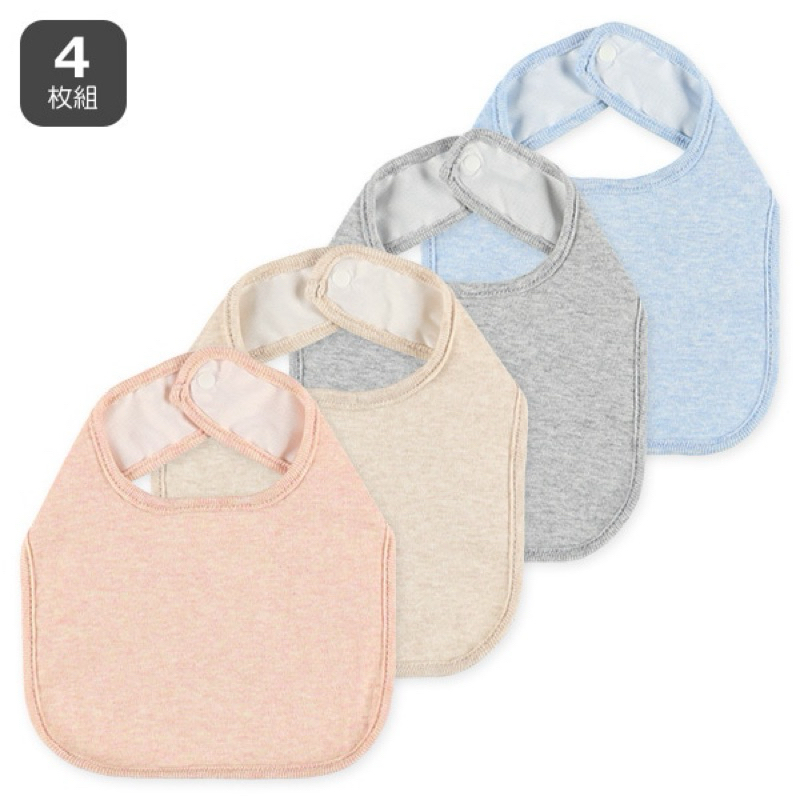香香代購 🇯🇵 就是要素色 預購 日本帶回 全新 西松屋 嬰兒 日系 多款 圍兜 領巾 口水巾 3件組 4件組