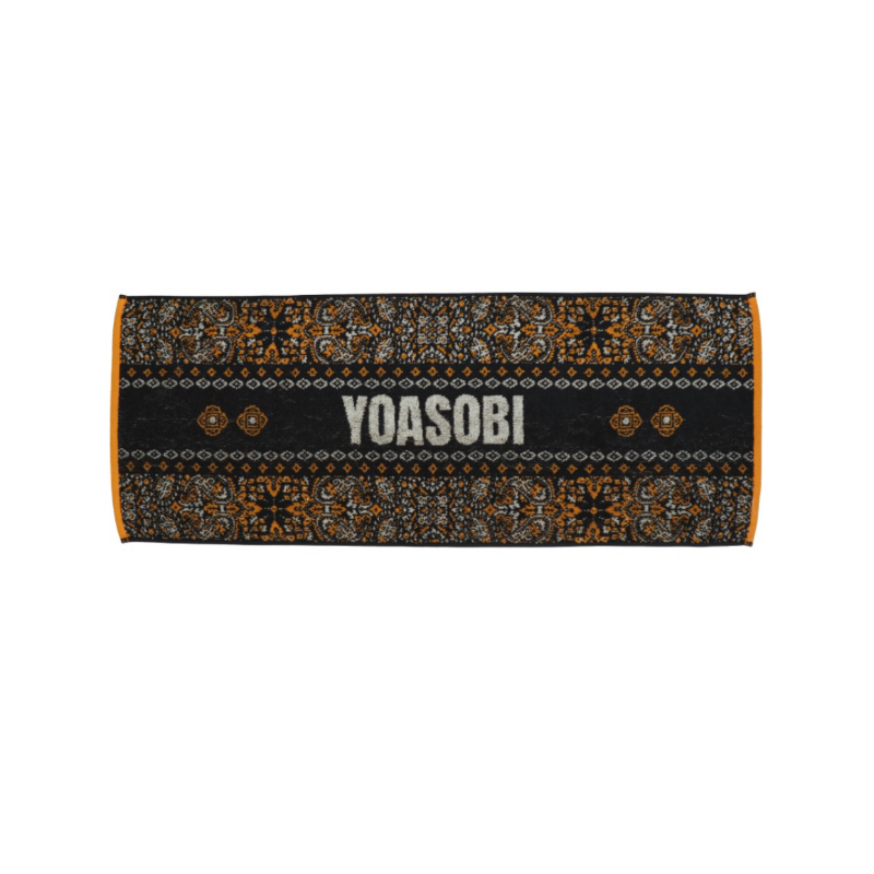 Yoasobi 官方周邊 2023 電光石火 毛巾 Denkosekka Paisley Pattern B款黑色