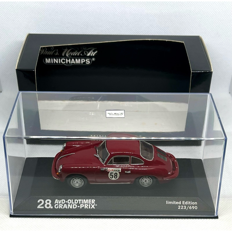 Porsche保時捷第28屆老爺車大獎賽#58號跑車 限量版 1/43金屬模型車