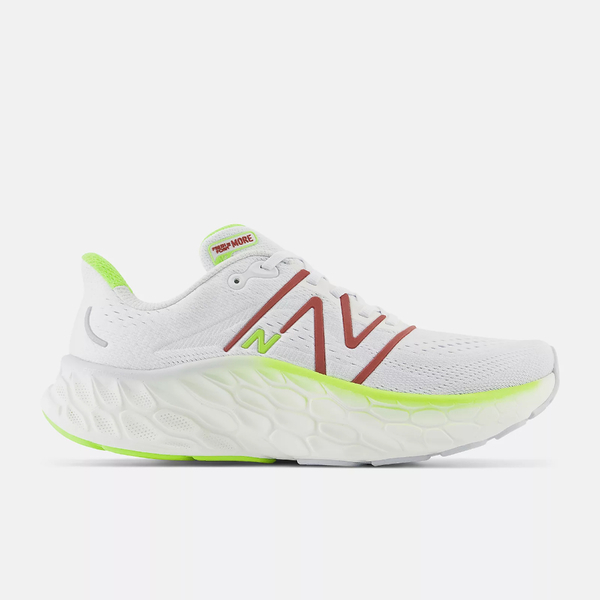 NEW BALANCE Fresh Foam X More v4 運動 慢跑鞋 緩震 厚底 男 白 MMORCR4