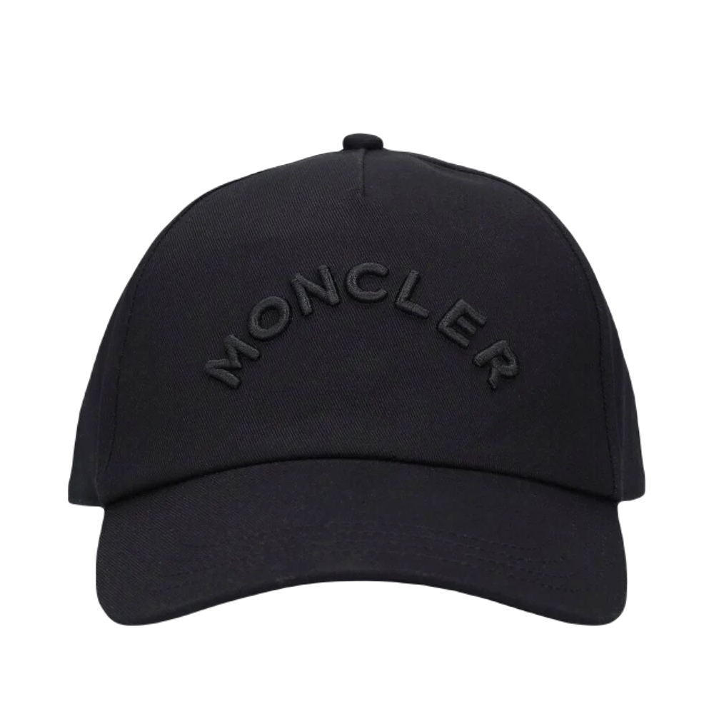 【鋇拉國際】MONCLER 刺繡logo棒球帽 黑色 義大利正品代購 歐洲代購 台北實體工作室