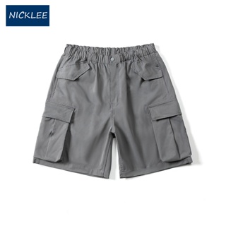 NICKLEE 日系 工裝褲 COOLMAX 吸濕排汗 涼感 寬鬆 多口袋 五分 短褲367