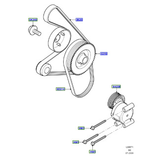 【JT福特原廠】FOCUS MK2 MK2.5 05-12 汽油 正廠 發電機皮帶 冷氣皮帶