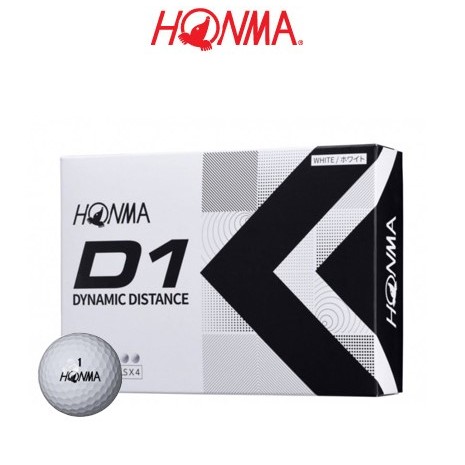 HONMA Golf D1 ball,2-piece(12/DZ) ,白(不含印) 二層球