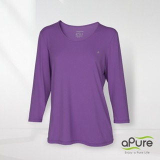 【aPure】好暖衣+好暖褲(女)黛紫色組-PureWarming-女好暖衣-黛紫色