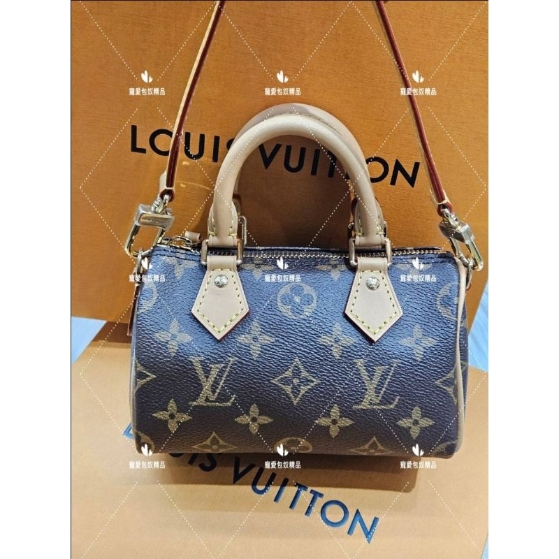 LV M81085 新款 nano speedy 老花波士頓包