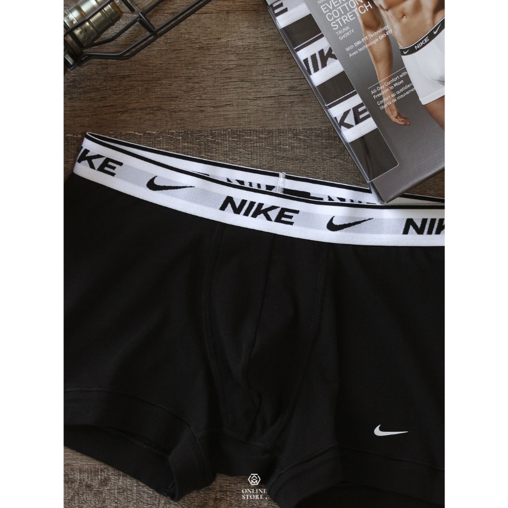 Nike 內褲 男生內褲 短版內褲 平口褲 運動內褲 彈性內褲 快乾 透氣 Dri-Fit 3入組 Trunk