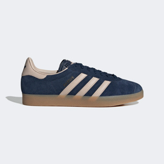 ADIDAS GAZELLE 休閒鞋 情侶鞋 藍 象牙白 麂皮 低筒 三葉草 IG6201