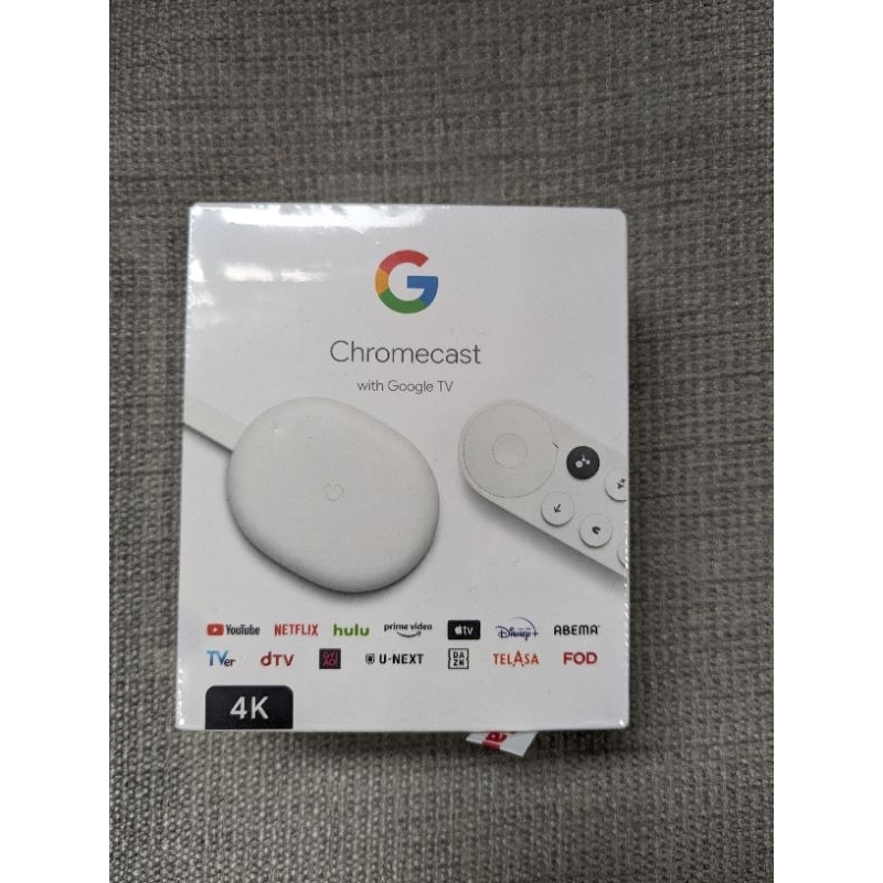 google chromecast 4k google tv 全新未拆