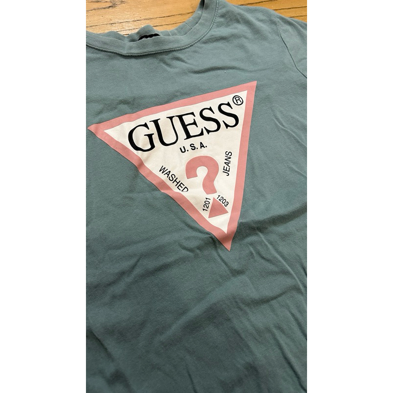 二手近新-GUESS  韓國 孩童 兒童 青少年 棉質衣服 短袖 短T 155/80A XS（女）