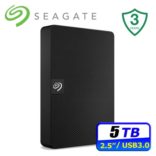 SEAGATE 希捷 Expansion 5TB 2.5吋行動硬碟 最新最大容量 5TB 全新上市!! 另有 4TB