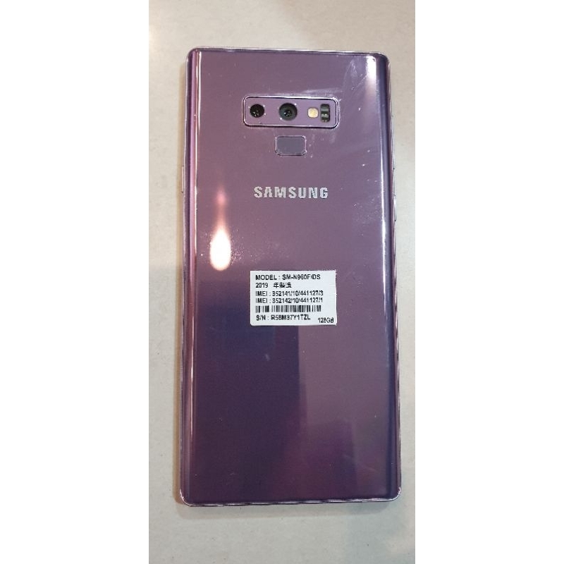 台灣原廠公司貨 三星旗艦 Samsung Galaxy Note 9 note9 6G/128G 紫色 機況優 功能正常