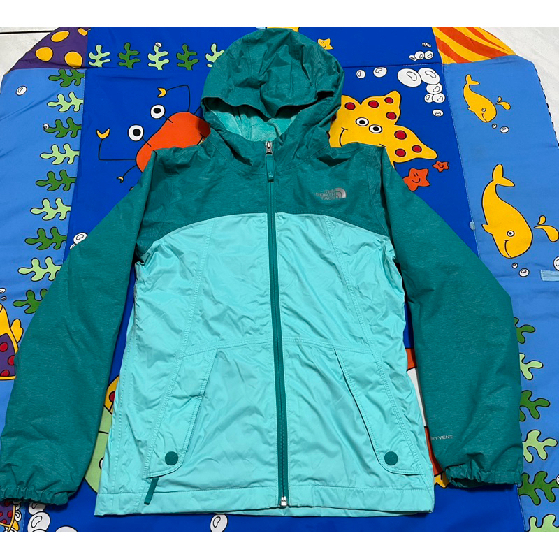 the north face 雙層加絨防水衝鋒衣 大童 11歲