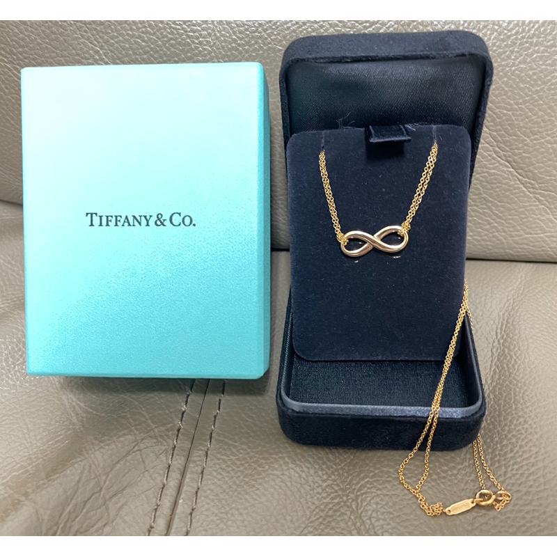 Tiffany&amp;Co. Infinity  無限大 經典永恆金項鍊18K