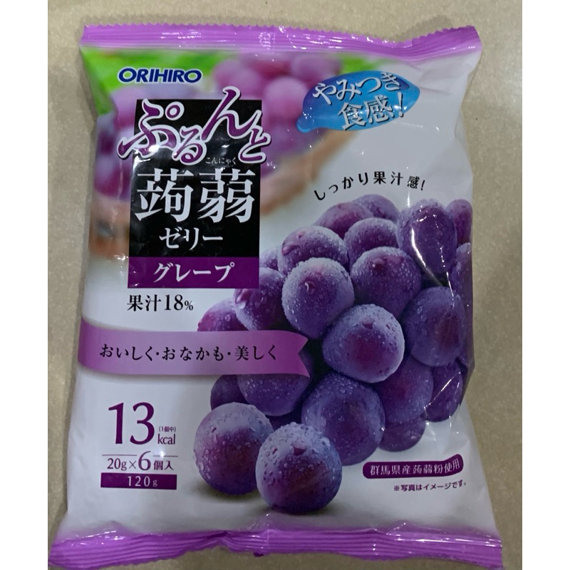 日本 Orihiro蒟蒻果凍-葡萄風味120g