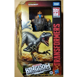 二手品 有盒書 變形金剛 王國 V級 魔龍 Dinobot 美版 野獸戰爭 Beast Wars 百變金剛 恐龍 伶盜龍