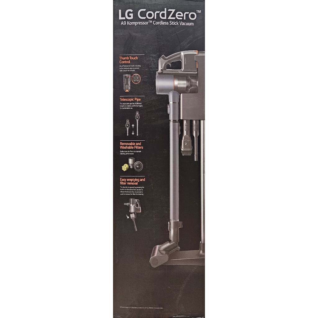 LG CordZero™ A9K 系列快清式無線吸塵器 (寵物家庭) (鐵灰色)A9K-PRIME