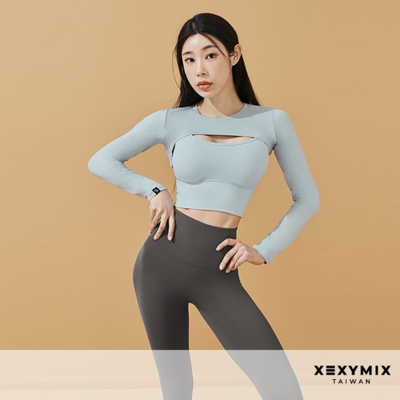 XEXYMIX 柔美層次造型長袖上衣(不含內搭背心)
