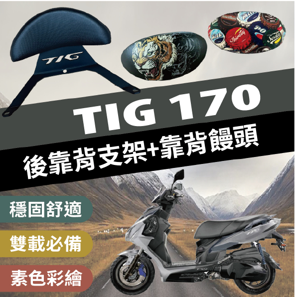 💥現貨💥 PGO TIG 170 後靠背 後靠背支架 機車靠背 TIG 機車後靠背 靠背 靠枕 後靠墊 機車小饅頭 支架