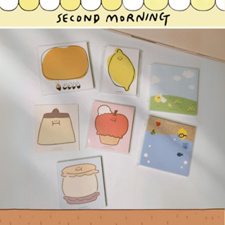 🌈Alpaca韓國文創 | second morning 便條紙系列🔸整本🔸 memo 檸檬 地瓜 蘋果