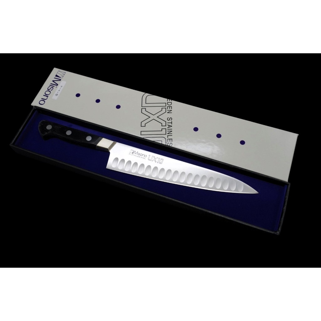 💖 MISONO UX10 💖【瑞典鋼 雙氣孔西式牛刀 21cm】 日本刃物 廚房刀具 八煌刃物