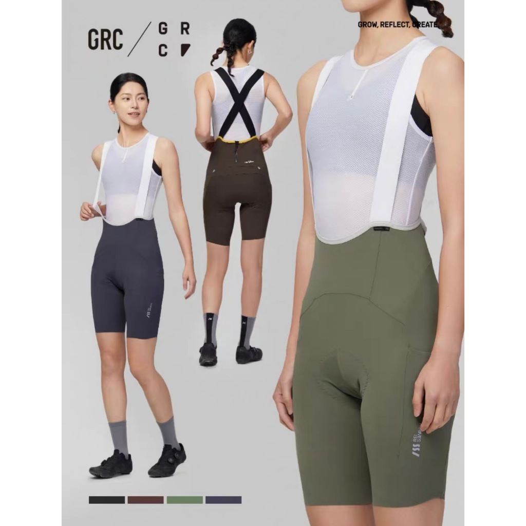 GRC春夏新款 RESEARCH系列 多口袋背帶短車褲 女