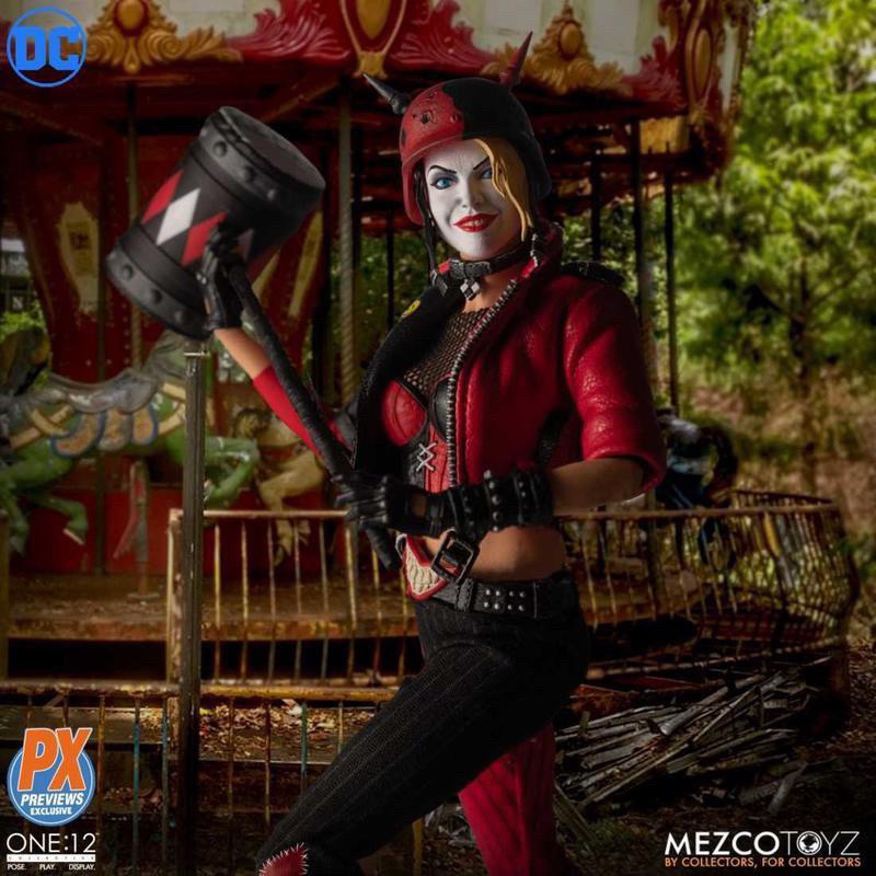 🉐優惠下殺🉐全新現貨 PX 限定版 美版 MEZCO One:12 DC 小丑女 哈莉．奎茵 龐克頭 非 小丑 蝙蝠俠