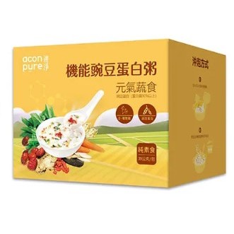 連淨-機能豌豆蛋白粥-(元氣蔬食、田園蔬食) (素食) (39g*7包)/盒