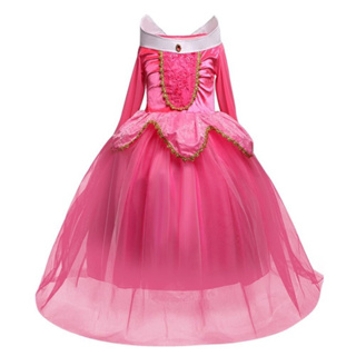 近全新 迪士尼睡美人禮服 奧蘿拉公主洋裝 130 睡美人洋裝 公主表演服裝 萬聖節套裝 角色扮演