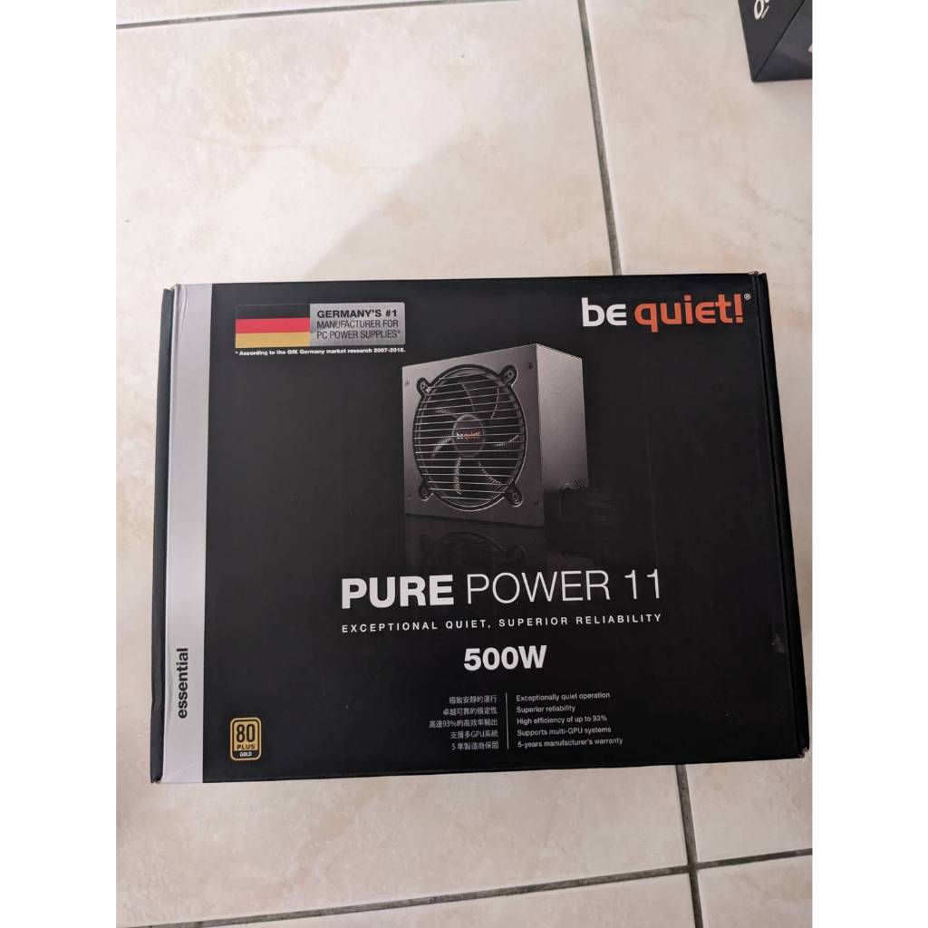 be quiet! 500W Pure Power 11（L11） 80PLUS金牌 二手 電源供應器