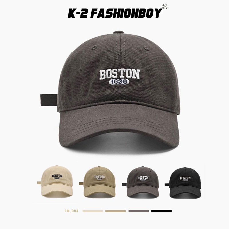 【K-2】BOSTON 1630 刺繡老帽 顯臉小 神帽 遮陽帽 棒球帽 老帽 刺繡 波斯頓 帽子 帽 K【KM121】